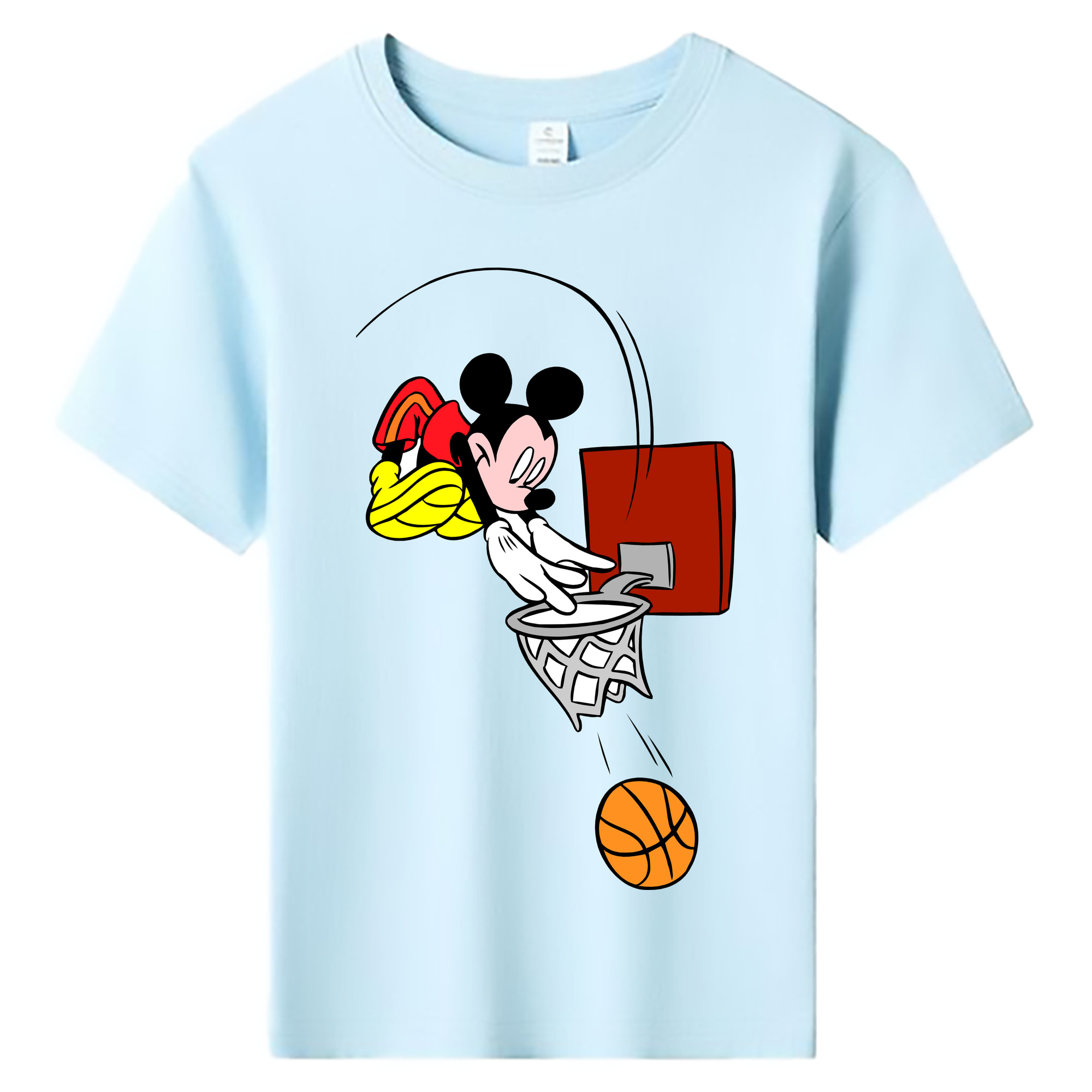 ミッキーマウス Mickey Mouse 綿100％キッズTシャツ（フロントプリント）